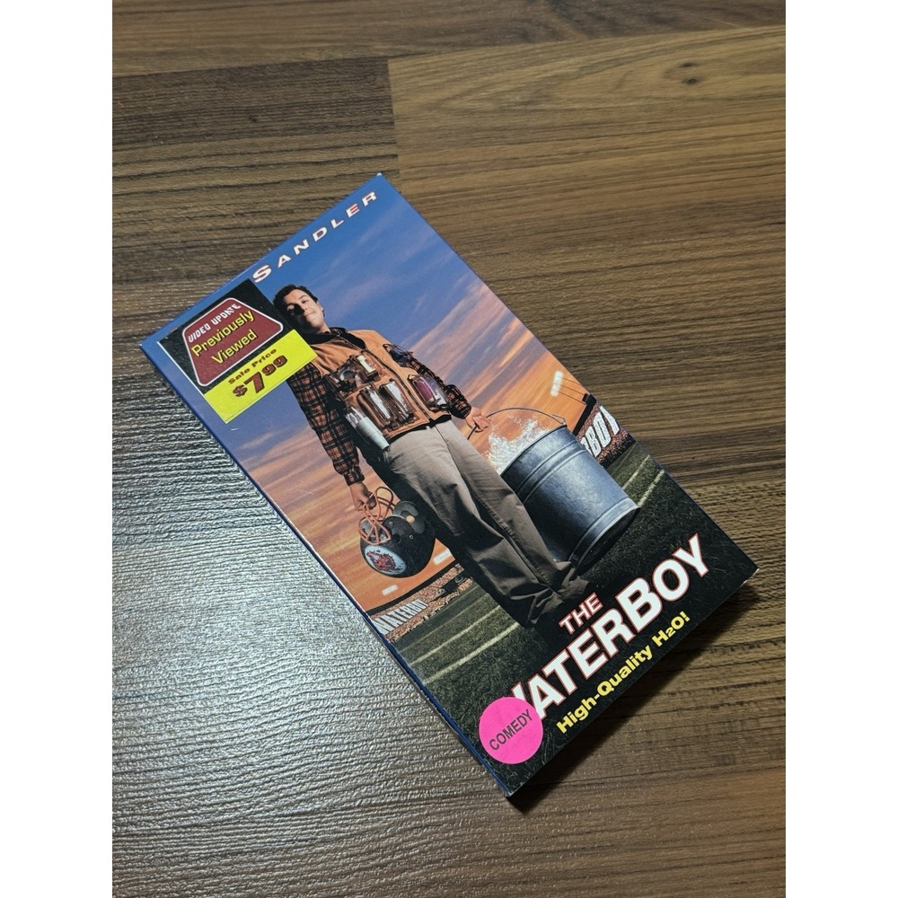 The Waterboy (VHS, 1999) Adam Sandler Movie Tested Working Good Comedy Funny
